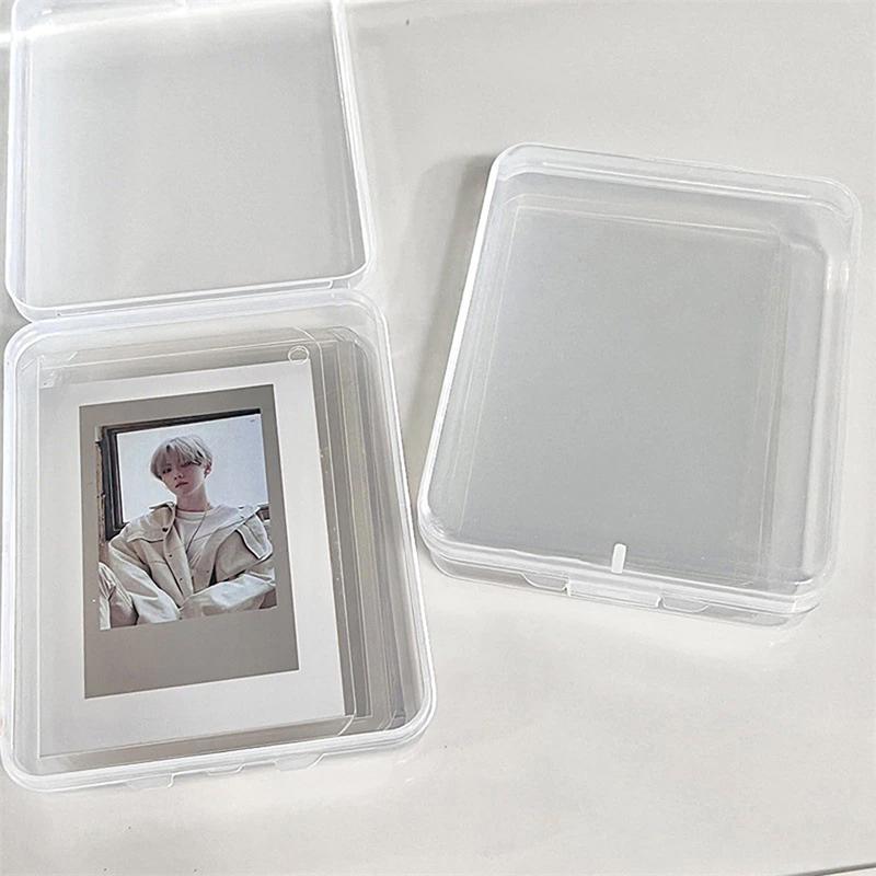 Transparent Plastic Storage Box Pocards Small Card Storage Box Organizer Box
