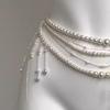 Elegant Tassel Belt Retro Waist Decorations Fashion Pearl Waist Chains  Women