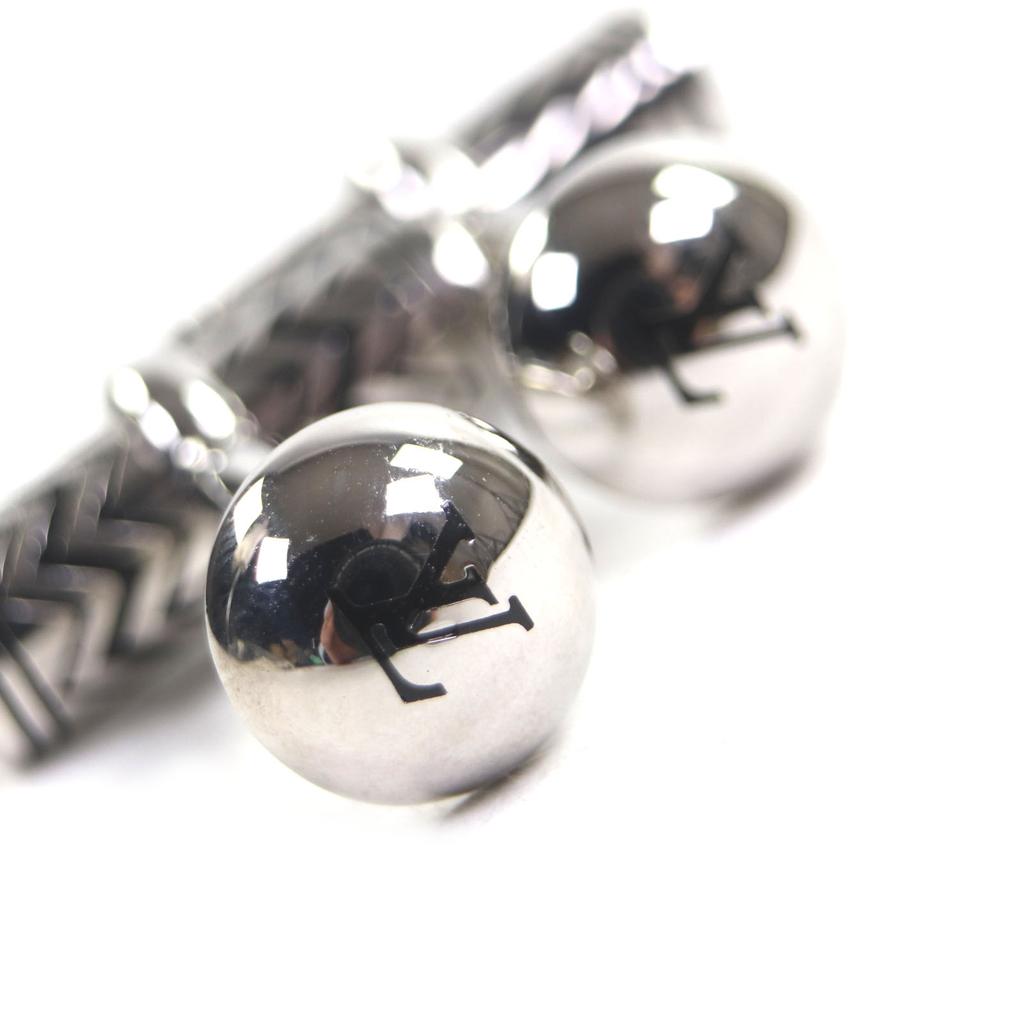 Отличные запонки LOUIS VUITTON запонки V Каракорум Серебро мужские M66948 Б/у