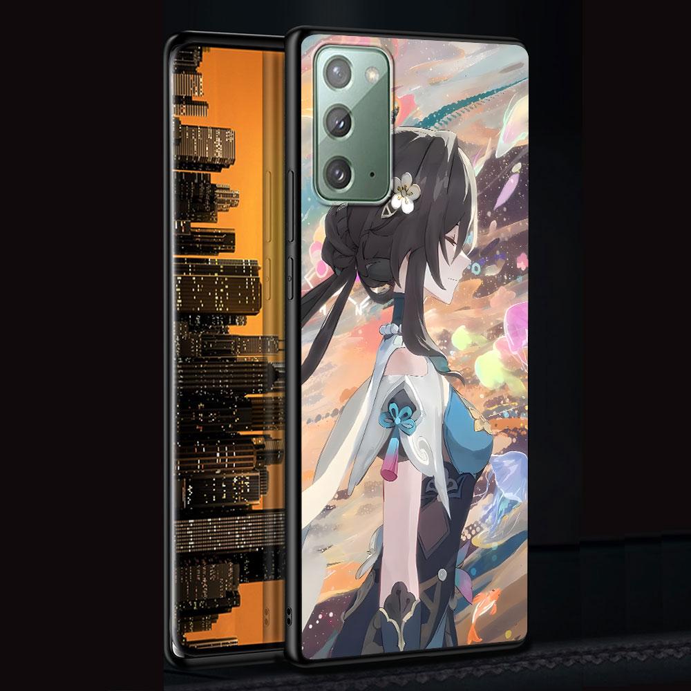 Чехол Ruan Mei Honkai Star Rail для Samsung Galaxy Note 10 Plus 20 Ultra 9 8 TPU Phone Cover Note 10 Lite Black Soft Shell Funda