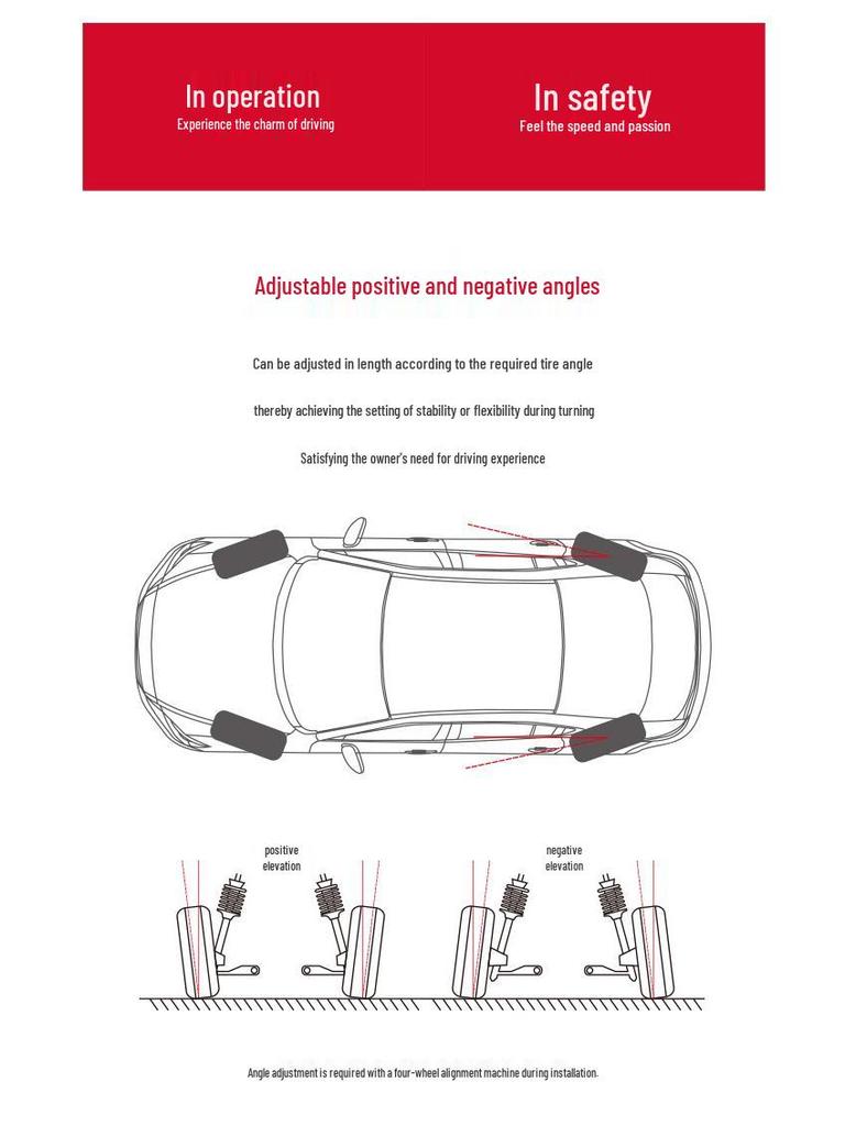 Tire Wear Front & Rear Camber Adjustment Arms for 2011-2018 Volkswagen Beetle