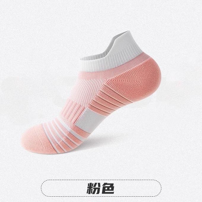 Спортивные носки, женские, короткие носки, тонкие, влагоотводящие и нескользящие, женские, профессиональные носки для бадминтона, бег. Носки на толстой подошве с полотенцами
