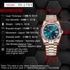 New PAGANI DESIGN DD40 Rose Gold Men's Watches Luxury NH36 Automatic Watch For Man Mechanical Wristwatch AR Sapphire Mirror