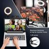 6inches LEDs Selfie Ring Light with Clamp USB Operated 3 Colors Temperature Changing  3 Levels Dimmable Brightness
