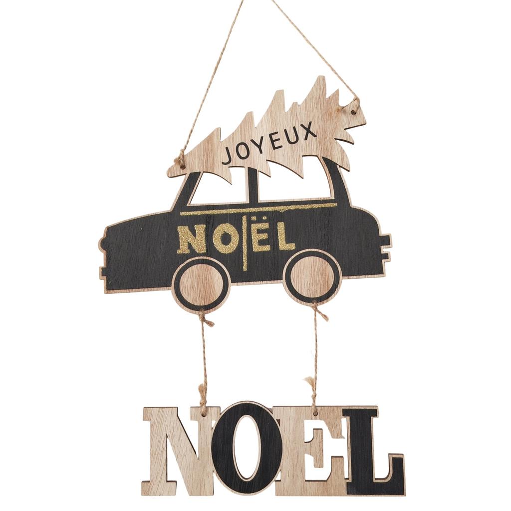 Christmas Home Wooden Pendant Scene Arrangement Atmosphere Hanging Decoration Door Hanging (Single Sided Printing)