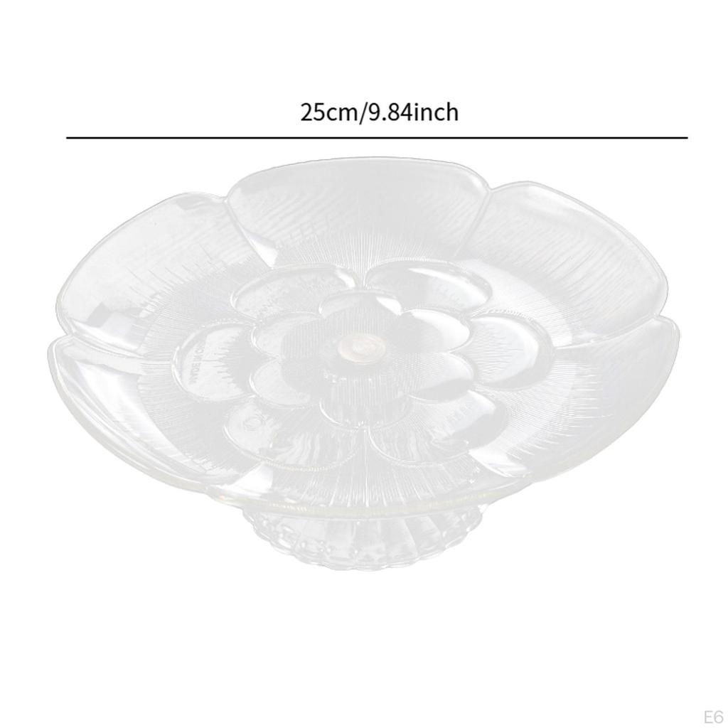 Акриловая подставка для фруктов и кексов, поднос для сервировки с основанием Home Snacks