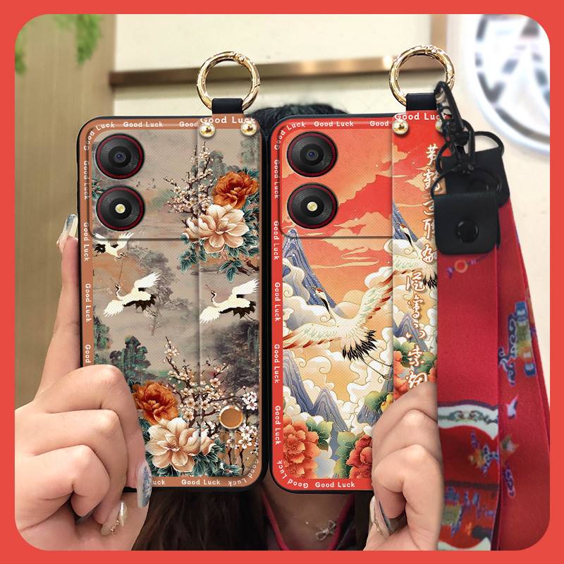 Наручный ремешок для телефона ZTE Blade A34 Прочный Модный Держатель для телефона Защитный Пыленепроницаемый Противоударный Шнурок