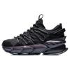 Li Ning Модные Амортизирующие Скользкие Устойчивые к Истиранию Покрытие Низкие Кроссовки для Бега Унисекс Черно-Фиолетовые ARLR001-1