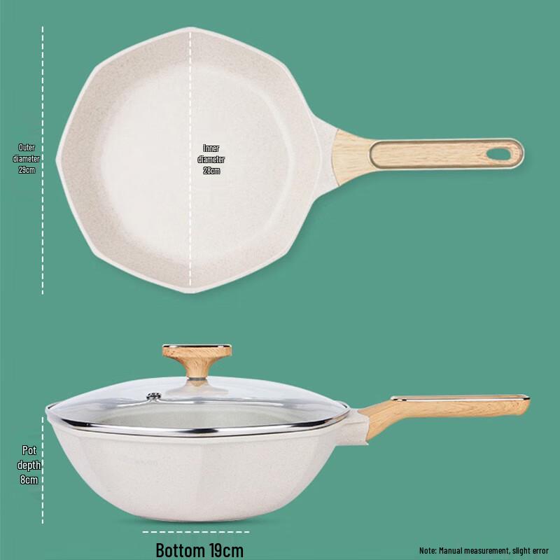 MeiLing Восьмиугольная сковорода из майфанского камня с антипригарным покрытием