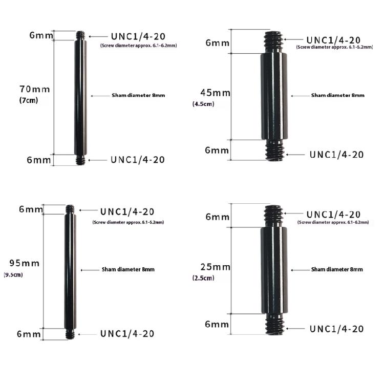 Быстросъемная алюминиевая удлинительная штанга для надежного крепления к стойке освещения и крепления инструментов