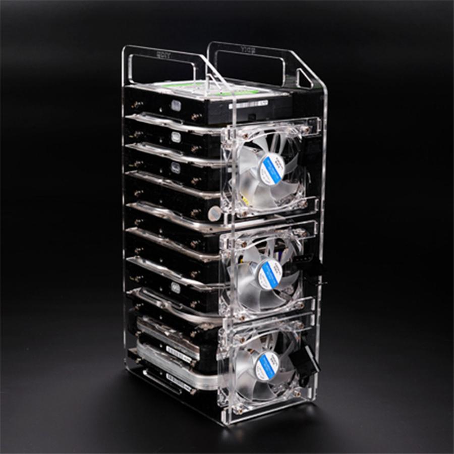 Disk Test Bench Case Bracket DIY Enclosure Set Tool Hard Drive 3.5inch HDD