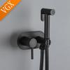VGX Brass Bidet Faucet Set Handheld Ducha Higienica Hot Cold Toilet Crane Women Washer Bathroom Shattaf Sprayer Hygienic Shower