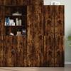 VidaXL Highboard Smoked Oak 50x42.5x185 Cm Engineered Wood, Sideboard, Storage Cabinet, Side Panel, Cabinet, 3281417