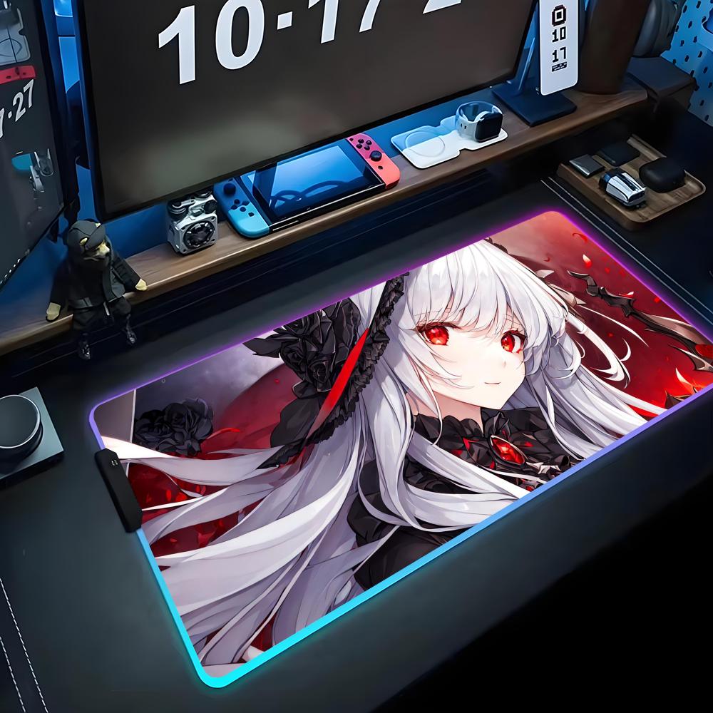 Коврик для мыши с RGB-подсветкой, игровой коврик для мыши, большой светодиодный коврик, коврик для стола ПК, светящийся коврик для мыши, большие коврики для клавиатуры, ковер для стола с подсветкой