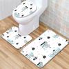 Текстурированный туалетный трехсекционный напольный коврик, ванный трехсекционный ковер, придверный коврик