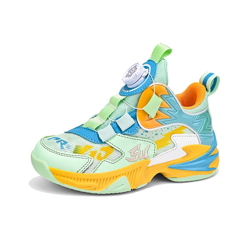 Детская обувь, новые детские баскетбольные кроссовки, нескользящие, амортизирующие, дышащие, кроссовки для студенческого спорта и бега