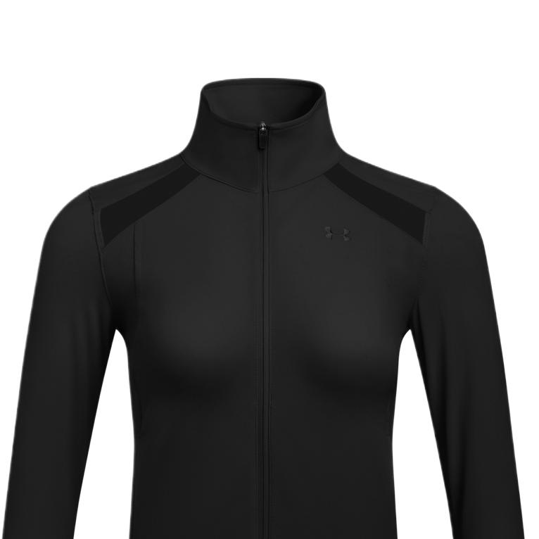 Under Armour Cool Mesh Comfortable Versatile Simple Fashion Solid Color Jacket Women Jacket Black 6007554-001