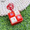 Keys Button Finger Keyboard Caps Cartoon Four-square Keychain Relaxing Clicker Toy