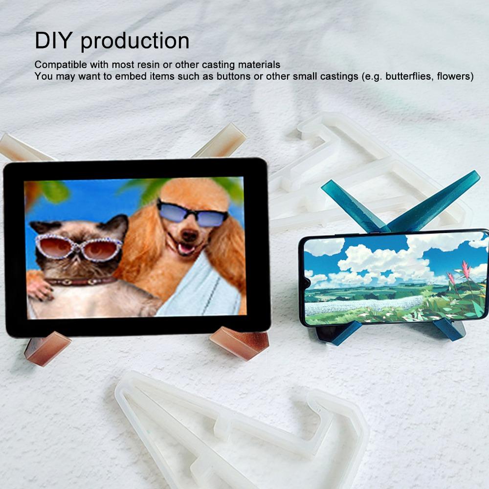 DIY Plate Display Stand Resilience Resin Mould Resin Casting Mould Silicone Mould Office Use