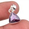 Natural Alexandrite Gemstone Handmade 925 Solid Sterling Silver Pendant 1" N3f56
