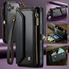 Long Lanyard Flip Leather Phone Case for iPhone 17 Pro Max Air 16E 16 Plus 15 14 13 12 11 X XS XR SE 2022 8 Zipper Wallet Multi Card Slot Holder Cover
