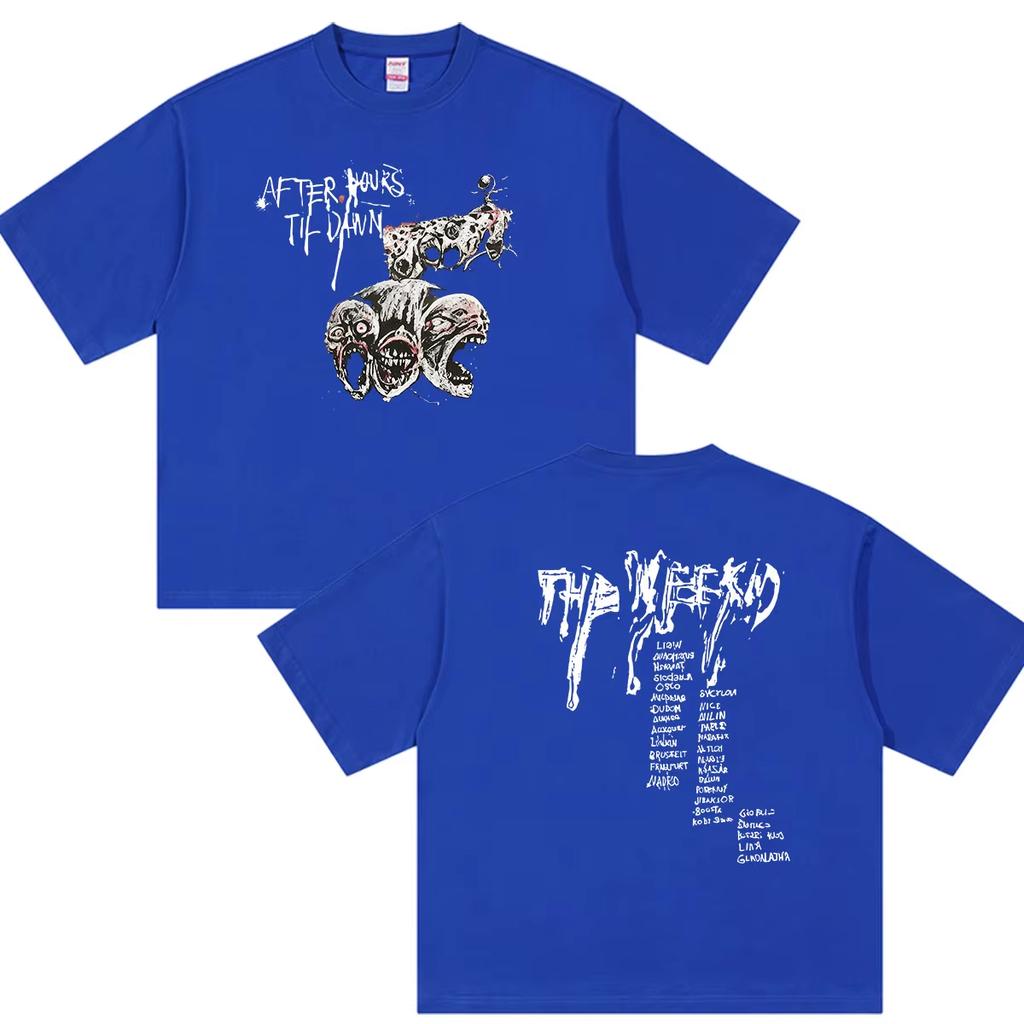 Summer Hot Sale The Weeknd After Hours Til Dawn Tour 2026 Merch T Shirt Men Women Hip Hop Gothic Clothing Harajuku Hip Hop Punk T-shirt