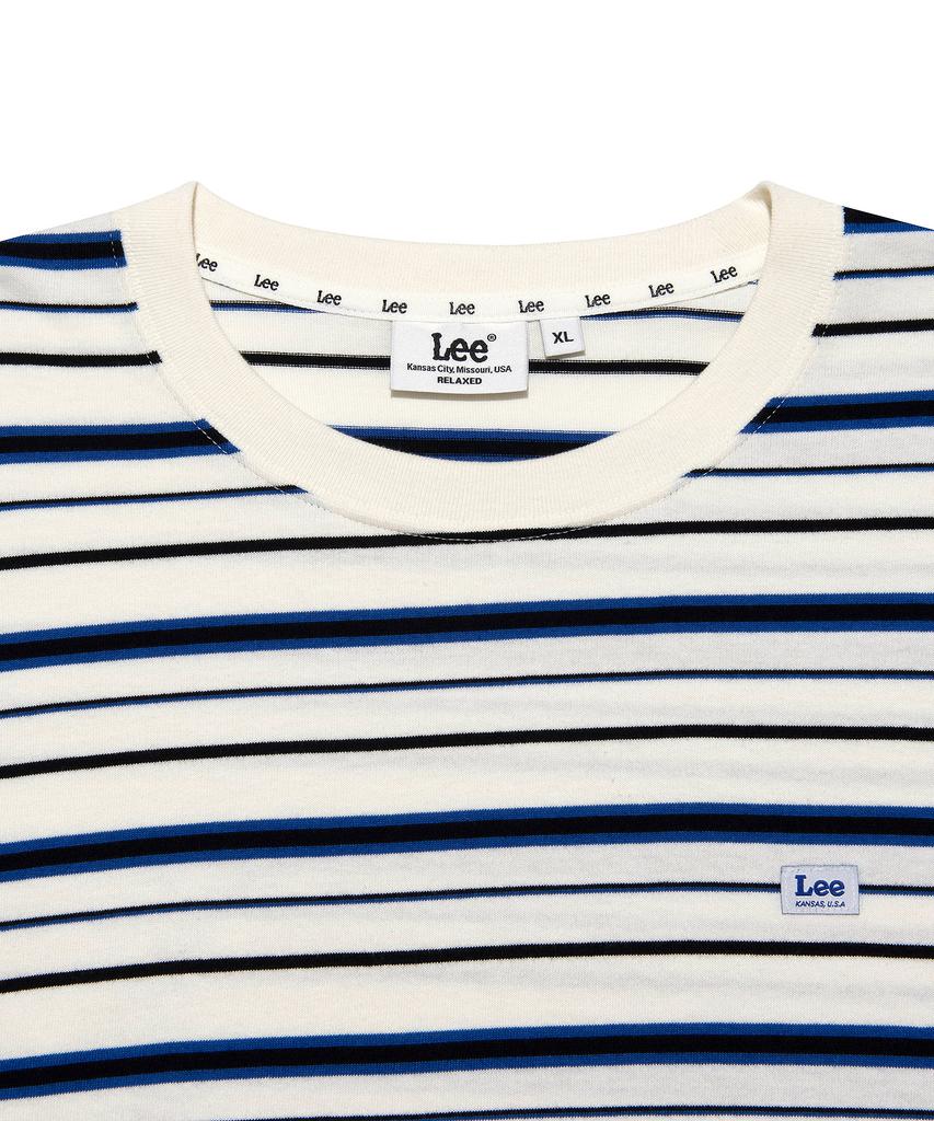 LEE Multistripe Long Sleeve T-Shirt Ivory