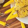 1 комплект кукурузных вилок с подносом. Портативные удобные кухонные принадлежности. Наслаждайтесь вкусной кукурузой в початках. Товары для дома.