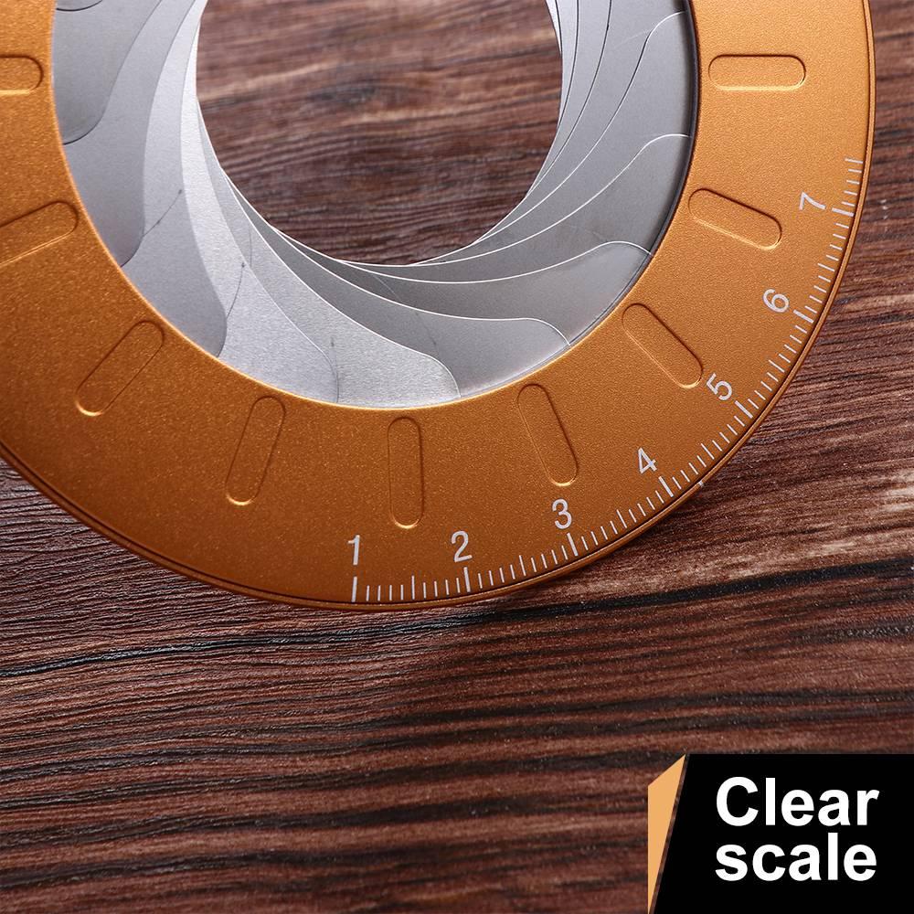 Регулируемая круглая линейка для рисования из нержавеющей стали, круглая линейка для рисования