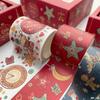 6Rolls/ Box Christmas Washi Tape Xmas Gift Decorative 3 Meters Merry Christmas Mask Washi Tape Set Scrapbook Sticker Label