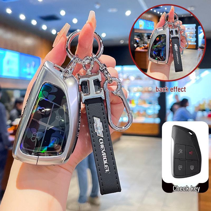 Премиальный чехол для ключа Chevrolet Equinox 2025 с металлической пряжкой - Аксессуары с полным покрытием