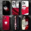 Чехол для телефона Польша Флаг Бело-красный Мягкий для iPhone 16 16E 17 Air 15 Pro Max 14 Plus 13 Mini 11 12 7 Черный Задняя панель