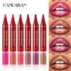 6-color Double-head Liquid Lipstick Pen Lip Liner Easy To Color Non-stick Cup Matte Lip Oil Two-in-one Lip Pen Face Makeup