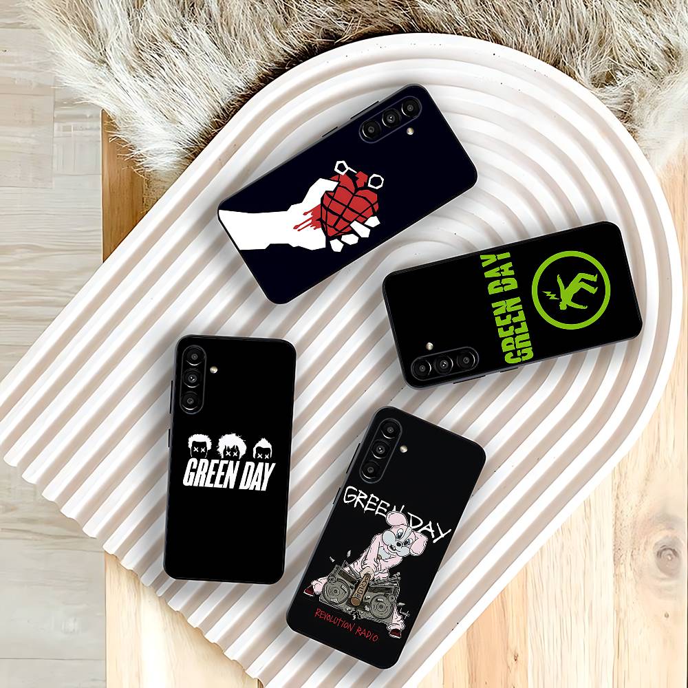 BAND G-Green Day Phone Case Silicone Soft For Samsung Galaxy A73,31,32,72,41,53,52,71,22,5G,Note,J7,8,9