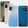 Новый оригинальный для Xiaomi Mi11 Lite, задняя крышка аккумулятора, детали со стеклянным объективом камеры, задняя стеклянная дверца аккумулятора, корпус, замена