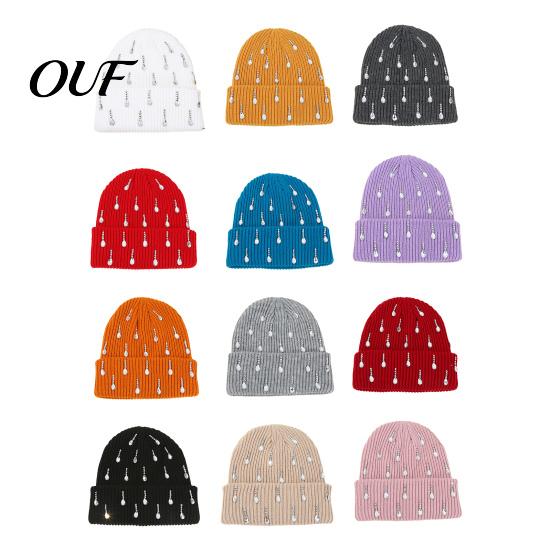 Winter Hat for Women Waterdrop Rhinestone Knit Hat, Bling Stretchy Cuffed Knitted Casual Warm Hats Girls Skull Cap Men Cold Weather Daily Wear