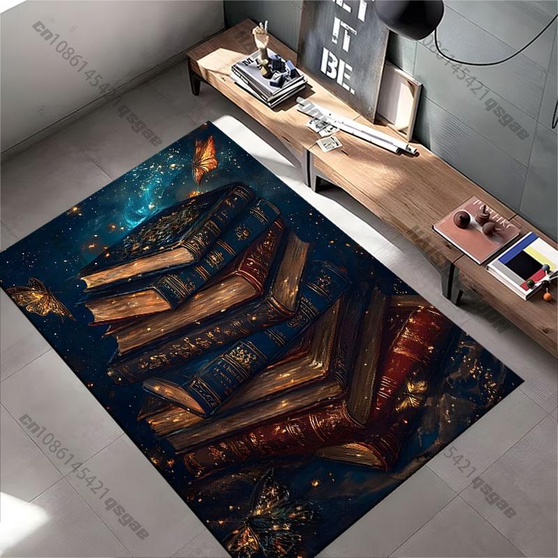 Magic knowledge books cosmic wonder carpet Yoga living room room decor children's crawling mat doormat area rug games mat