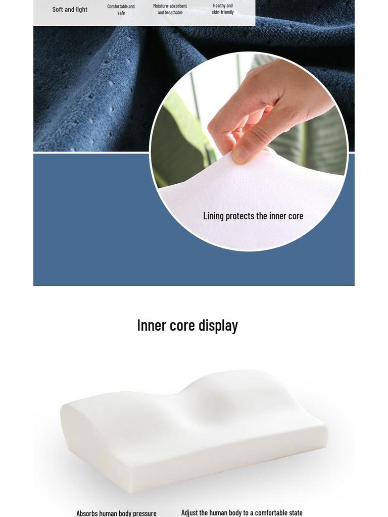 Подушка-бабочка с эффектом памяти - Поддержка шеи и шейного отдела позвоночника для трансграничного здравоохранения, помощь для сна