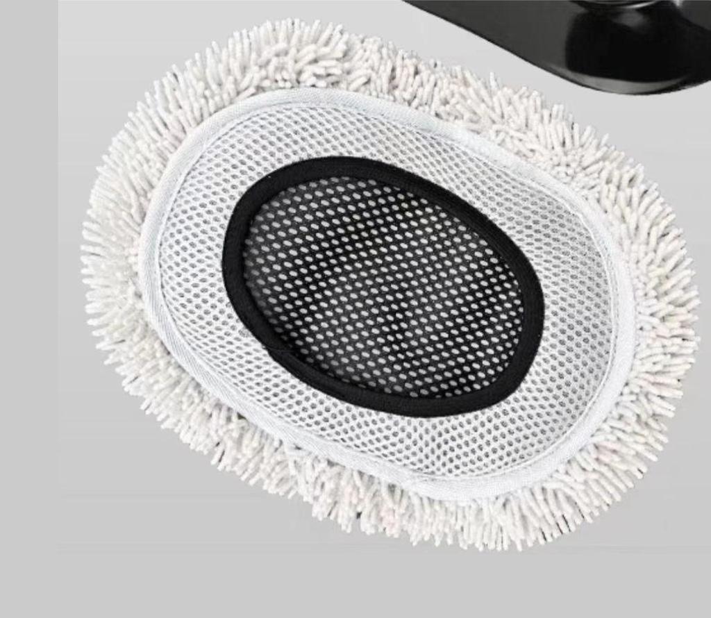 Retractable Car Wash Mop with Soft Bristles - Curved Rod Cleaning Brush.