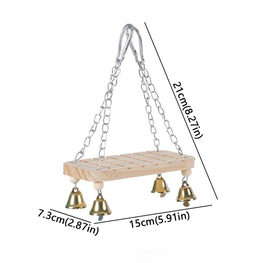 with Hook Parrot Swing Toy Wear-Resistant Parrot Cage Hut Bird Toy Hammock Pet Bird Training