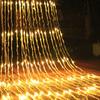 3x2M 3x3M LED Waterfall Curtain Fairy String Light Christmas Window Curtain Icicle Light Water Flow Snowing Effect Curtain Light