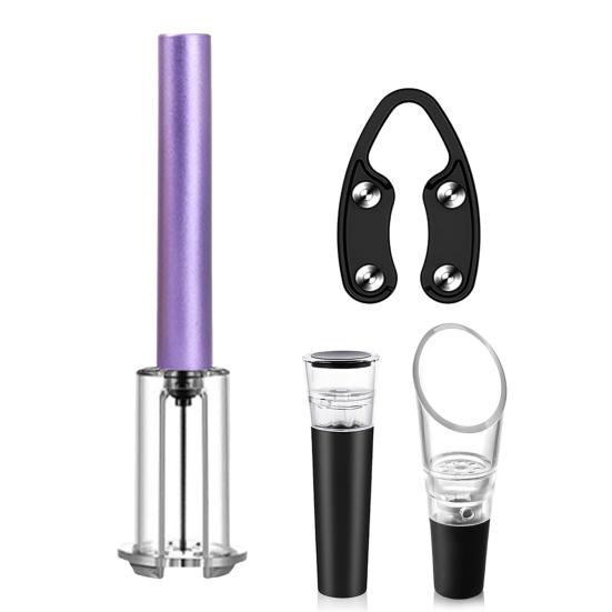 Набор для извлечения пробок с помощью воздушного насоса Набор для извлечения пробок с помощью пневматического насоса Набор для извлечения пробок с помощью пневматического насоса для бутылок Простой инструмент для извлечения пробок для любителей вина