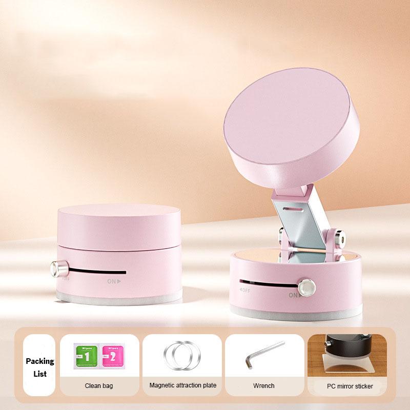 Мини-магнитный автомобильный держатель для телефона, прочный держатель для телефона на присоске, складной вращающийся держатель с магнитной притягивающей пластиной