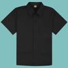 Boys' Black School Uniform Shirt with High Color Fastness