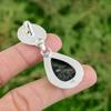 925 Sterling Silver Kambaba Jasper Stone Green Amethyst Mermaid Pendant Jewelry
