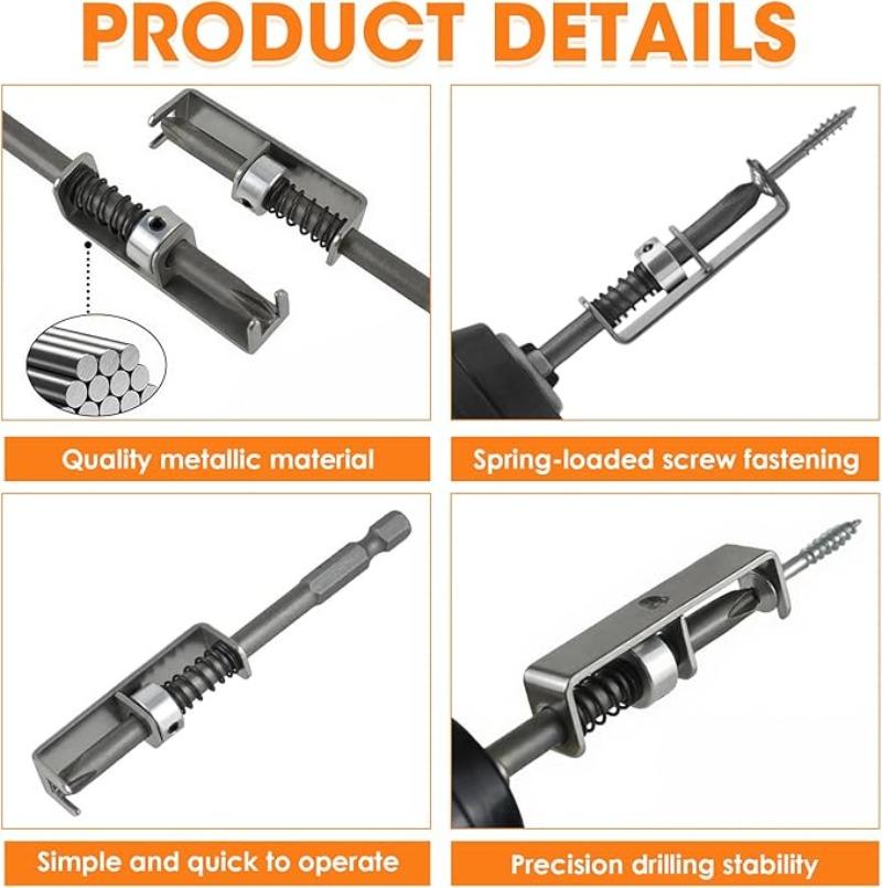 Anti-Drop Screw Universal Spring-Loaded Screw Holder Bit Stainless Steel Wear Resist Mechanics Electricians Retaining Tool Parts