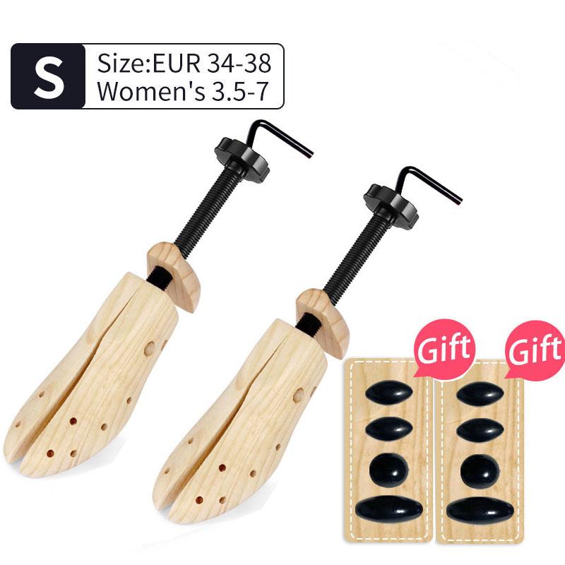 1/2 шт. Регулируемая в двух направлениях растяжка для обуви, колодка для обуви, формодержатель, стойка, сосновая древесина, расширитель для обуви для мужчин и женщин, аксессуары для обуви S/M/L