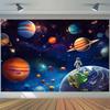 2D Космическая Галактика Астронавт Настенный Гобелен Фотофон