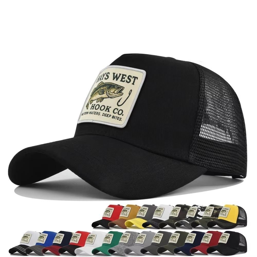 High Quality Outdoor Fishing Snapback Embroidery Design Mesh Hat Fishing Trips