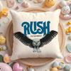ROCK BAND R-RUSH Pillow Case Plush Fabric Soft Double-Sided Printed Sofa Home Decor Fine Winter  Gift Cushion Cover